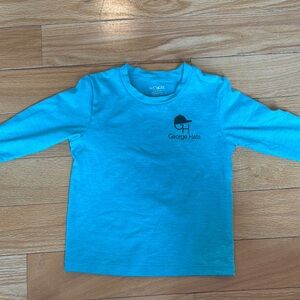George Turquoise Long Sleeve Rashguard Swim Top
